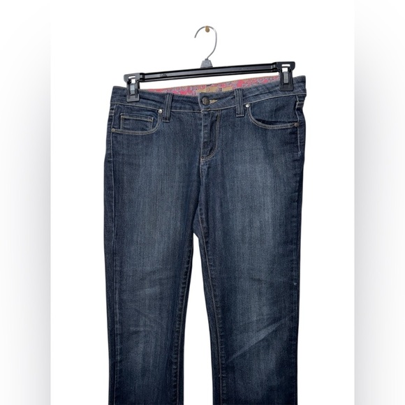 PAIGE ~ Dark Denim Stretch SKYLINE Low-rise Jeans ~ Size 28 - Picture 2 of 9